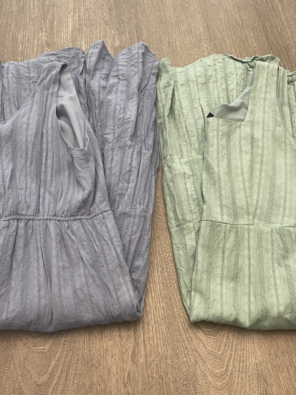 Lot 2 Midi Dress Zesica Women's XL Blue & Green Sleeveless Tiered